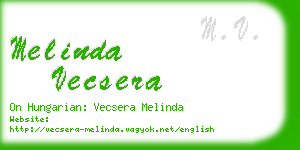 melinda vecsera business card